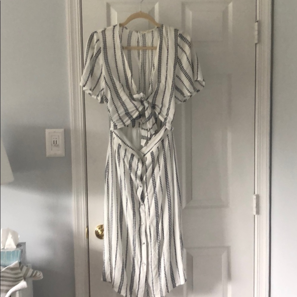 Long linen dress